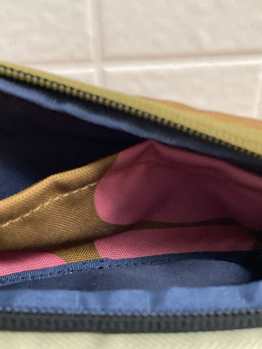 Orla Kiely Pink and Brown Retro Flower Crossbody Pouch